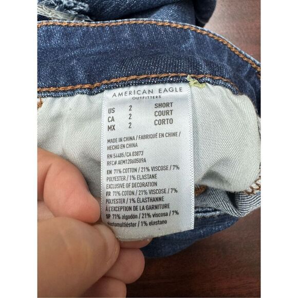 American Eagle Distressed Next Level Stretch Hi-Rise Jegging Size 2 Short - Picture 8 of 10